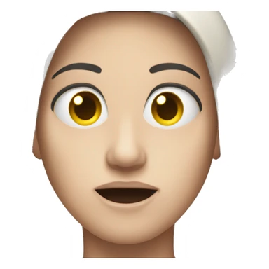 quiet emoji but its scary sticker