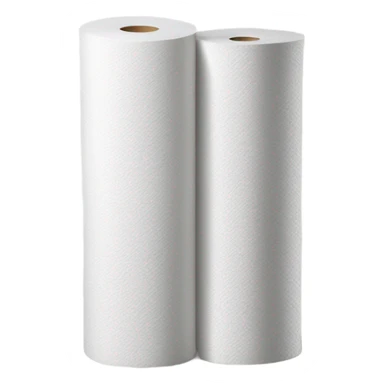 textured paper towel roll vertically standing sticker