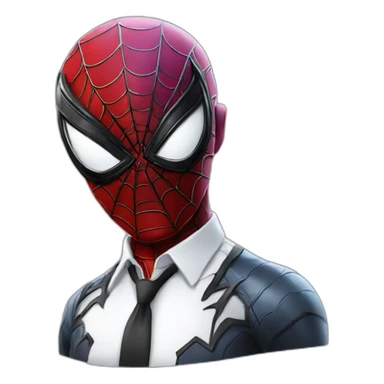Spiderman 2 symbiote sticker