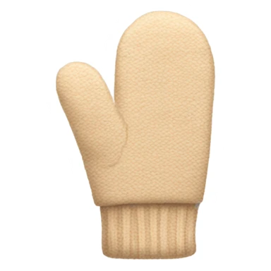 Beige mittens sticker