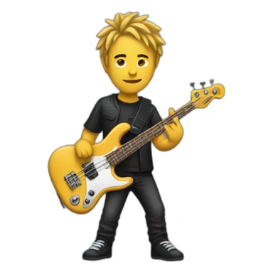 bassist sticker