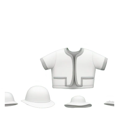 gardener pith helmet jacket white green trees  sticker