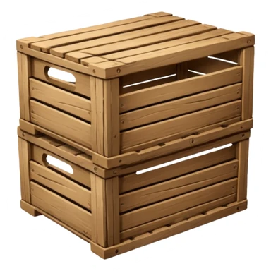 one wooden crates sticker