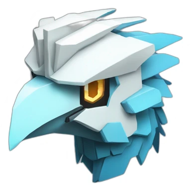 Minecraft Articuno Cyberpunk Head sticker