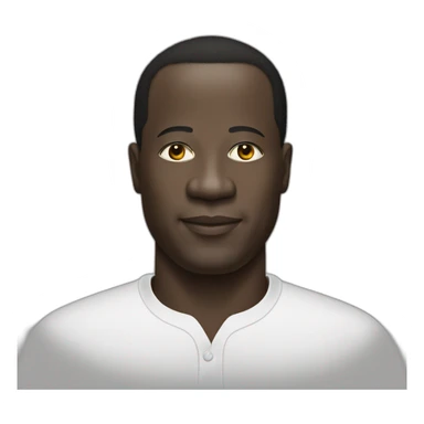 Alassane ouattara favoris blanc sticker
