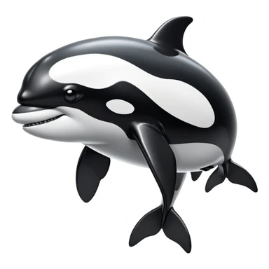 dystopian cybernetic android orca sticker