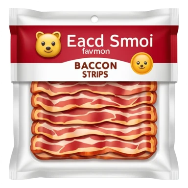 packaged bacon sticker