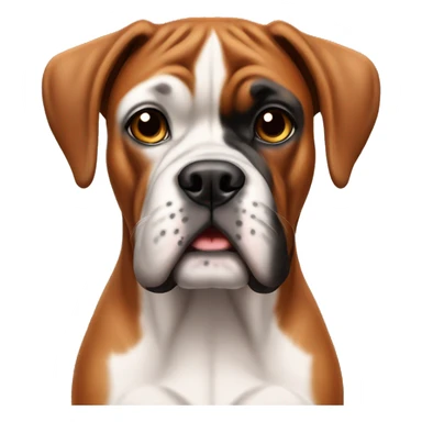 Cute boxer dog sticker