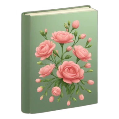 floral book sticker