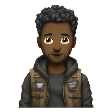 Me wearing post apocalyptic clothes sticker