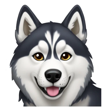 a pride husky sticker