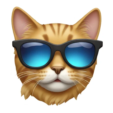 Cat with sunglassesg sticker