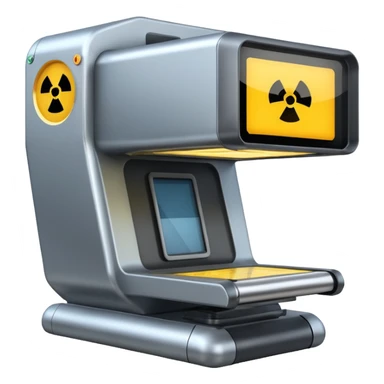 X-ray scanner sticker
