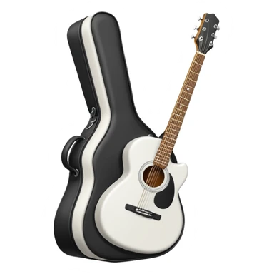 white Guitar Case sticker