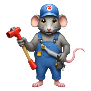 rat plumber heater sticker