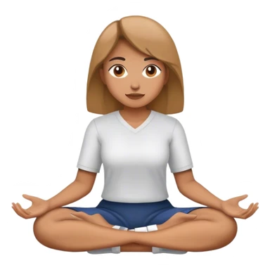 lady doing seated wide angle  sticker