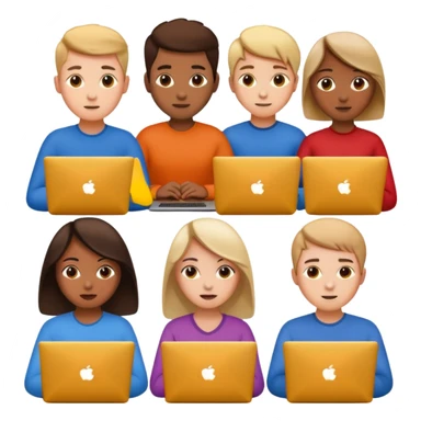 digital educational project, students learning online sticker