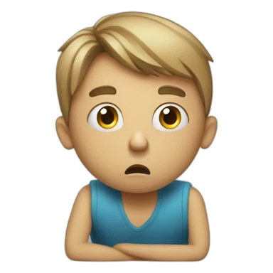 Terrified student learning stressed out for exam sticker