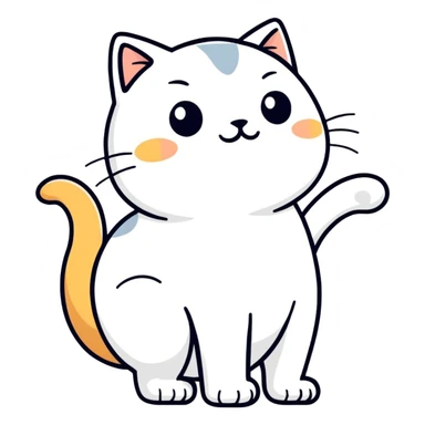 a cat farting  sticker