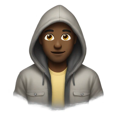 guy with a hoodie sticker