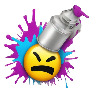 spray painting graffiti sticker