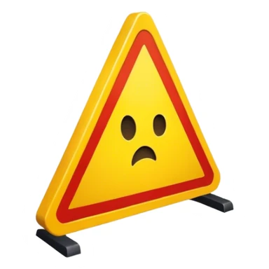 Warning Sign sticker