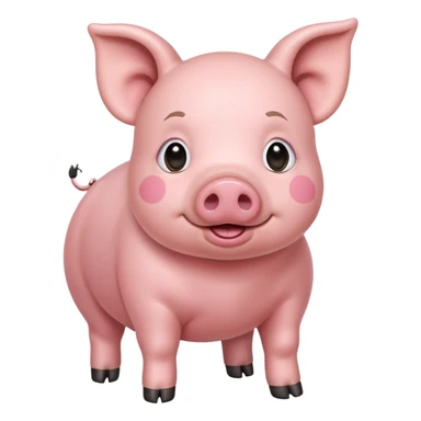 Cute pig full body with legs and all sticker
