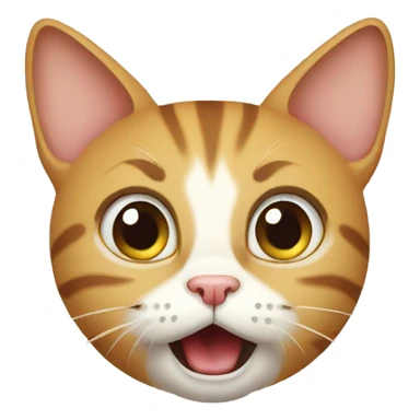 Surprised cat sticker