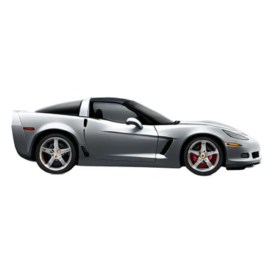 Gray 2007 Z06 Corvette  sticker