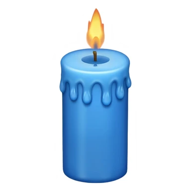 blue candles sticker