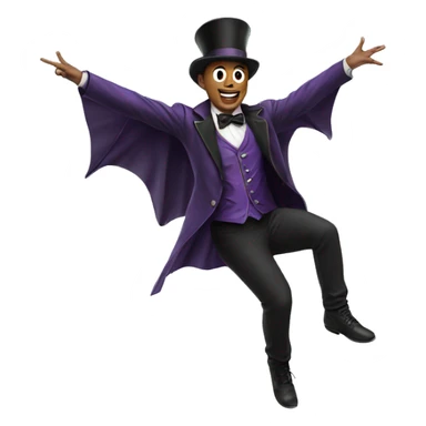 a flying magician sticker
