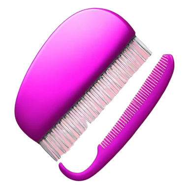 comb for hair pink sticker