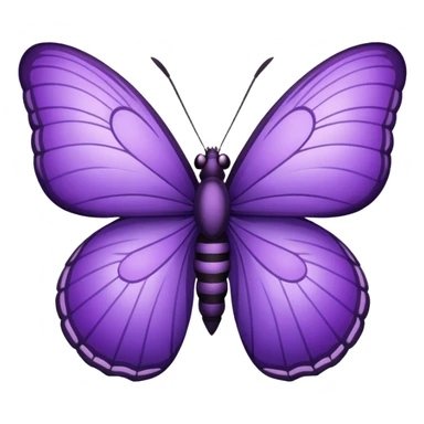 Emoji de una mariposa 🦋 ( pero morada ) sticker
