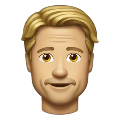 Brad Pitt crèpe sticker