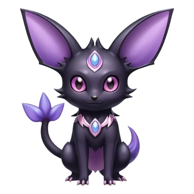 Shiny Dark Noibat-Espeon-Umbreon-Nidorino-fusion-hybrid full body sticker