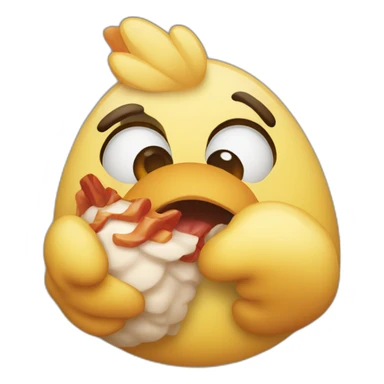 Choking on chicken sticker