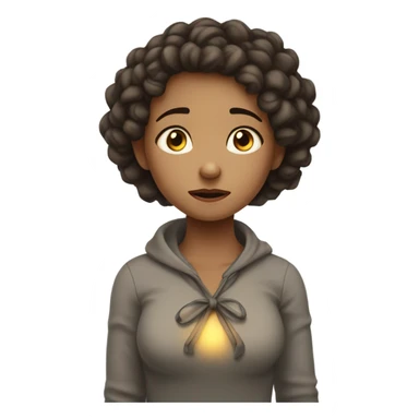 white girl strangling her own neck  sticker