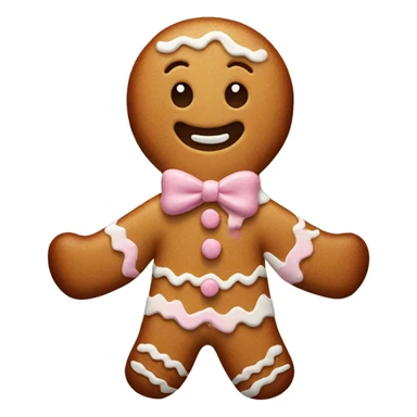 pastel gingerbread man  sticker