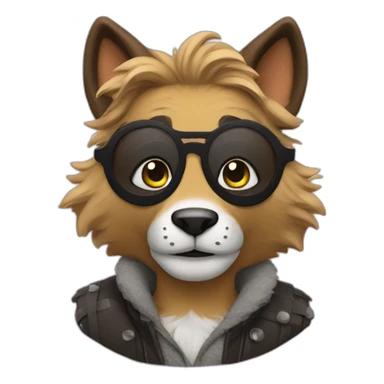 man in a FURSUIT sticker