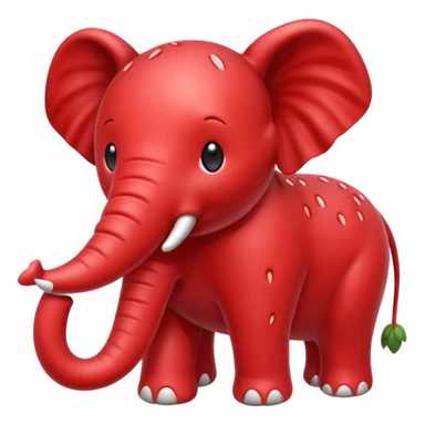 Strawberry elefant but red sticker