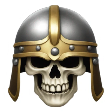 skull viking helmet sticker