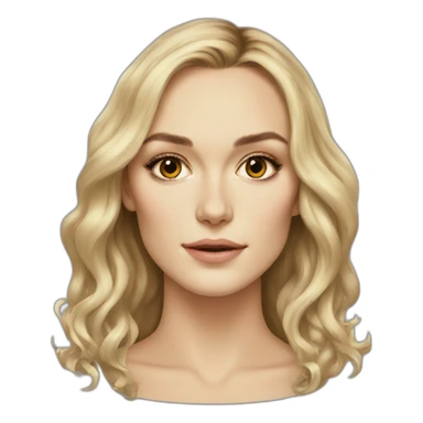 Blonde Keira knightley sticker
