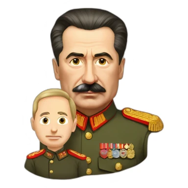stalin with putin sticker