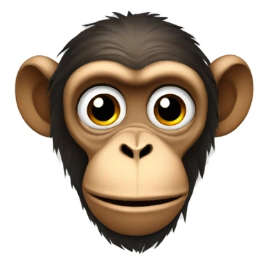 monkey face with him trying to speak sticker