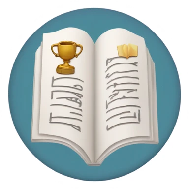 An emoji-style icon representing the hobby of learning Hindi.  sticker