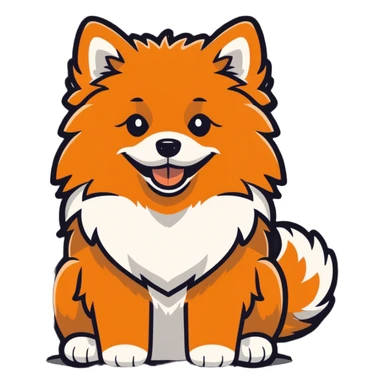Pomeranien  sticker