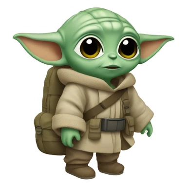 baby yoda backpacking sticker