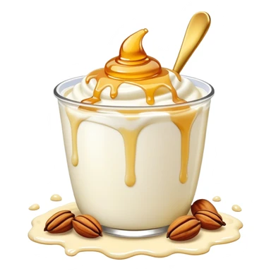 Yoghurt with honey and nuts sticker
