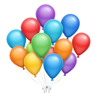shaped flying balloons sticker