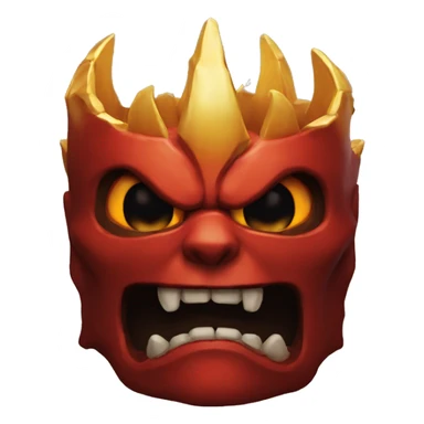 Diablo con corona sticker